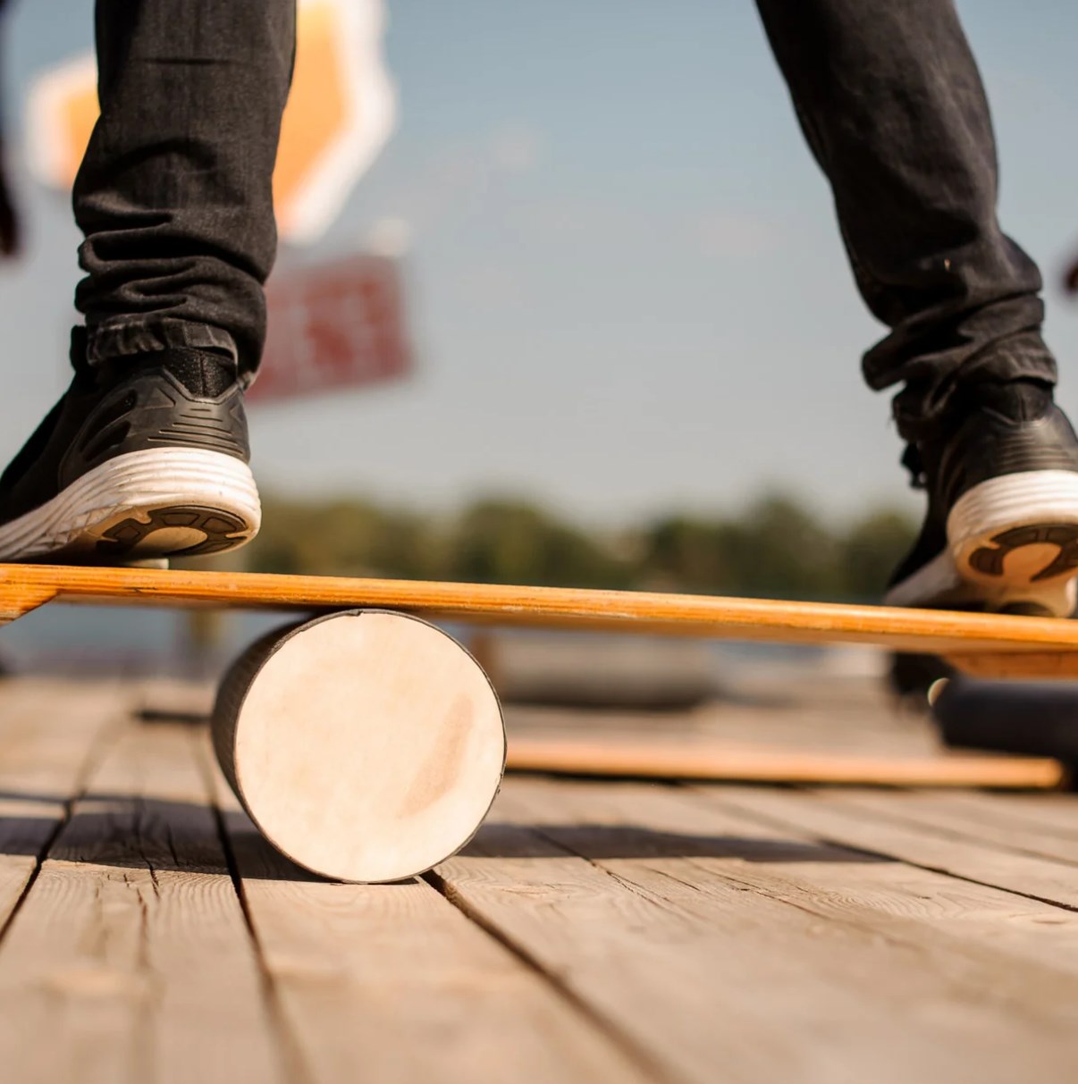 Wobble Board Balance - Деревянная балансировочная доска для детей, тренажер