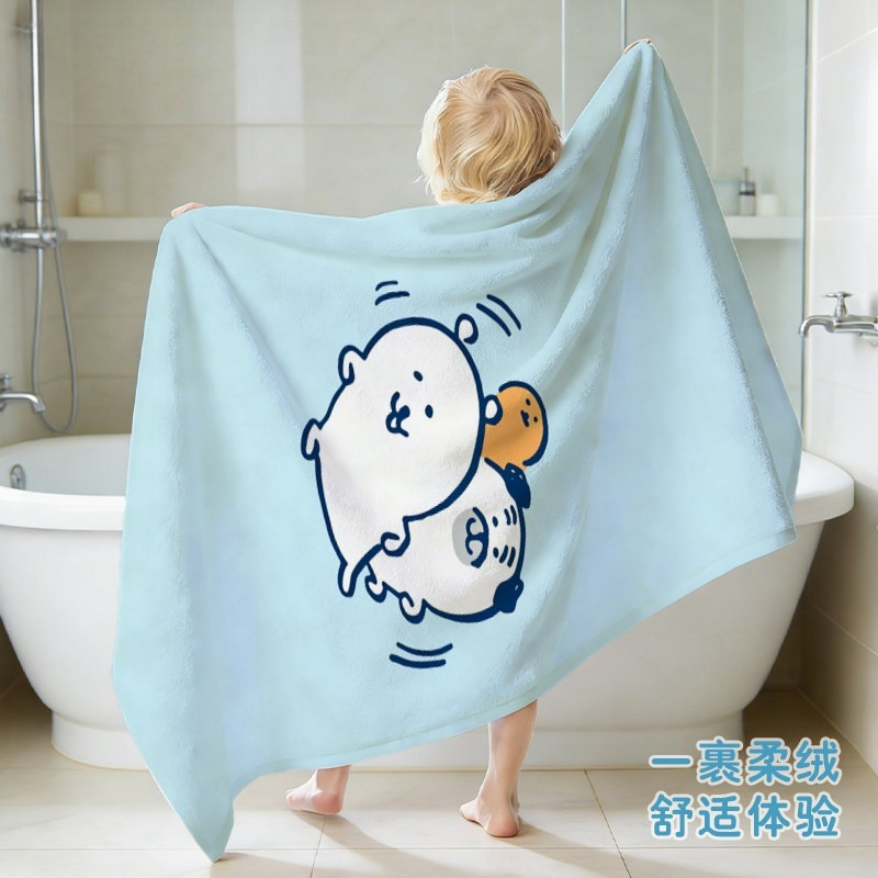Home Gym Japan - Аниме-полотенце для ванной Chiikawa Joke Bear,