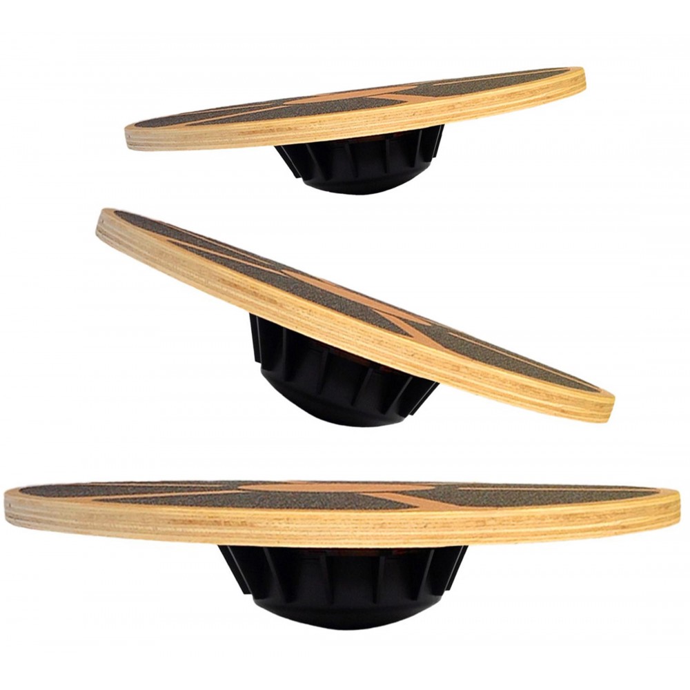 Wobble Board Balance - Нескользящая деревянная балансировочная доска 40 см