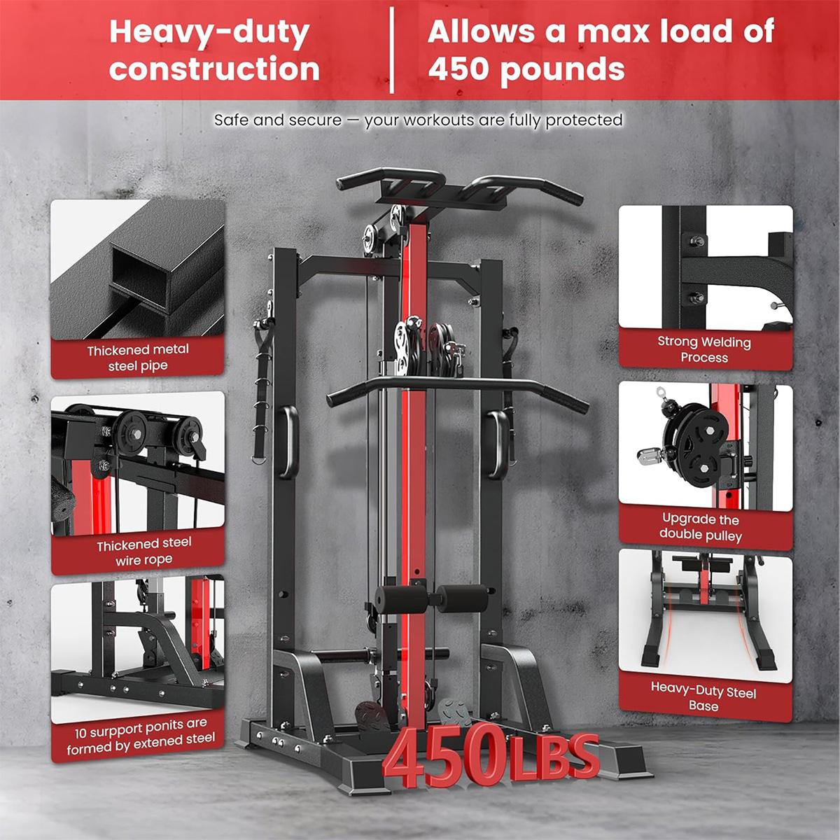 Тренажер для домашнего спортза – обзор и цена Pulley Home Gym