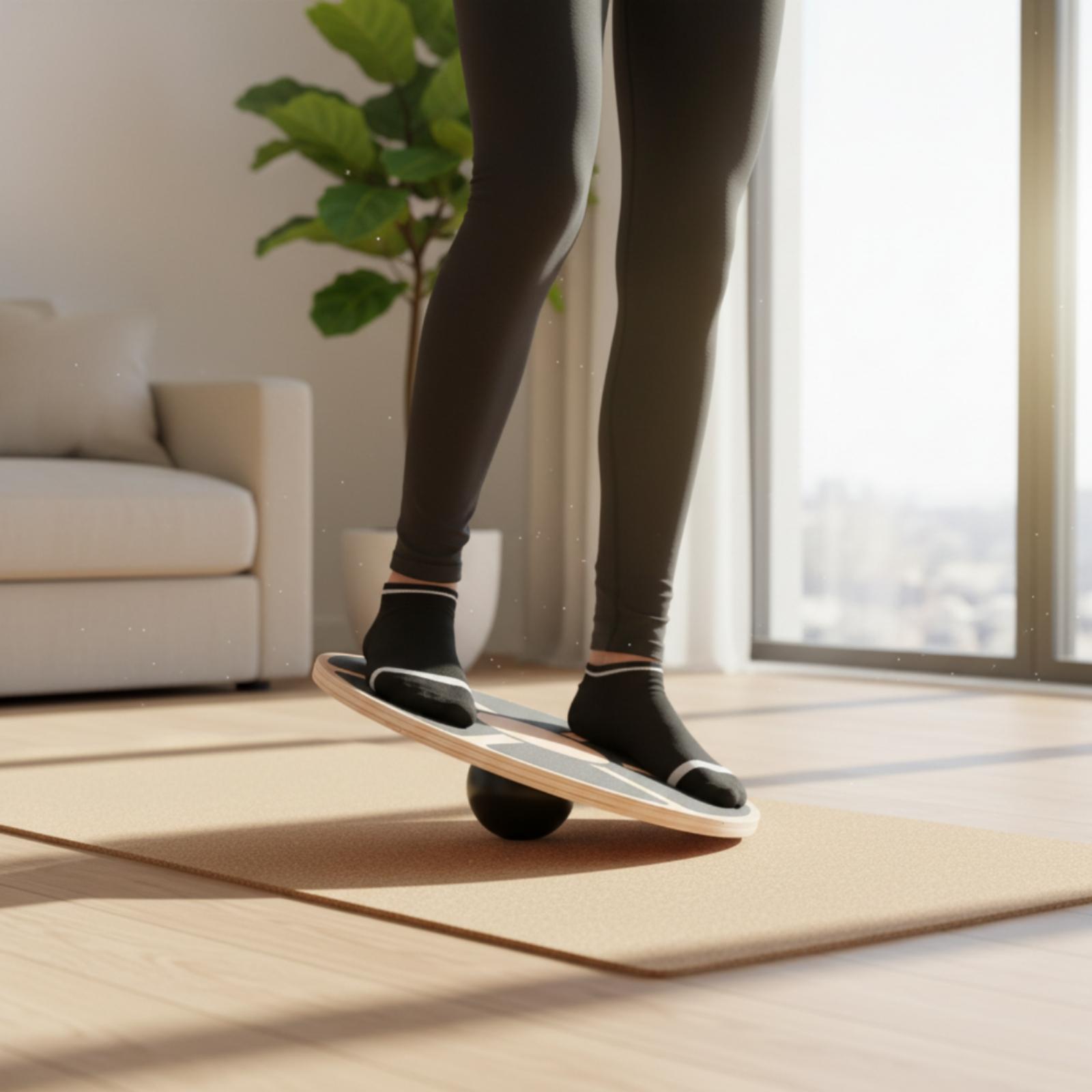 Деревянная доска для фитнес-ба – обзор и цена Wobble Board Balance